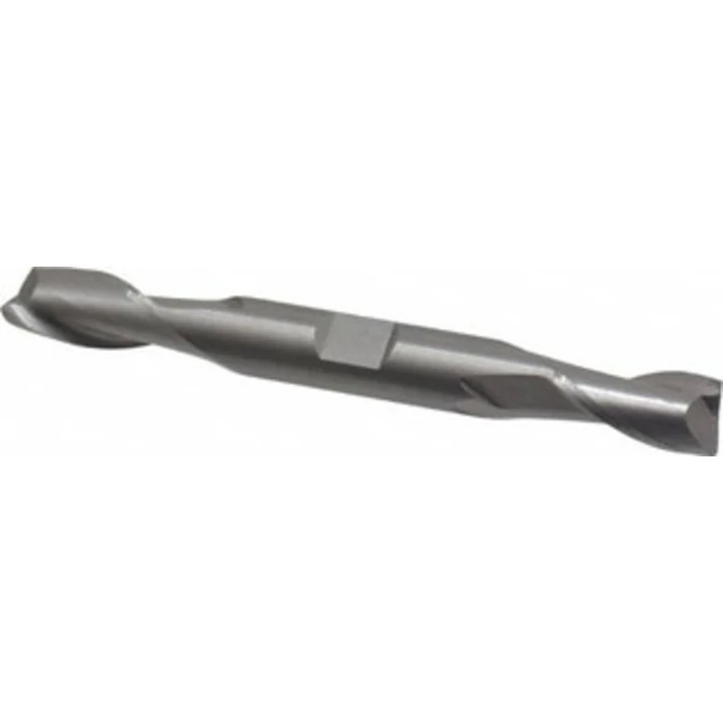 OSG 3/8, 3/4 LOC, 3/8 Shank Diam, 3-1/2 OAL, 2 Flute, Solid Carbide Square End Mill Double End, Uncoated, Spiral Flut...
